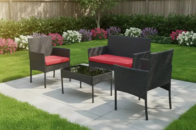 Brand New Simple & Elegant 4pcs Patio Furniture Set Selling $199