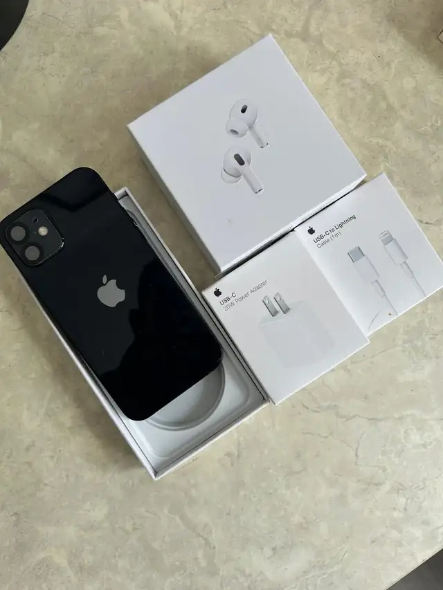 IPHONE 12 64GB AIRPODS/CHARGER SET/DELIVERY
