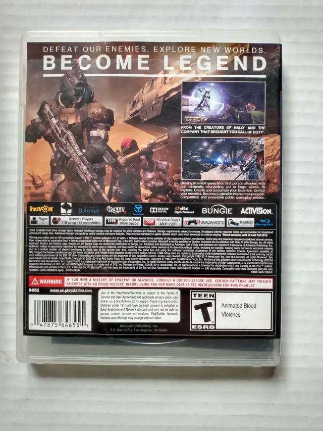 DESTINY PS3 GAME FOR PLAYSTATION 3 MINT - Photo 2