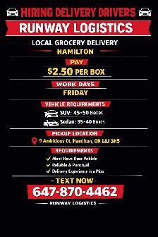 Hiring Delivery Driver Hamilton