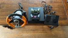 PS4 800 Gb, 2 controllers & racing wheel