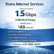 Best Internet Deal $48 | 1.5 Gbps Unlimited