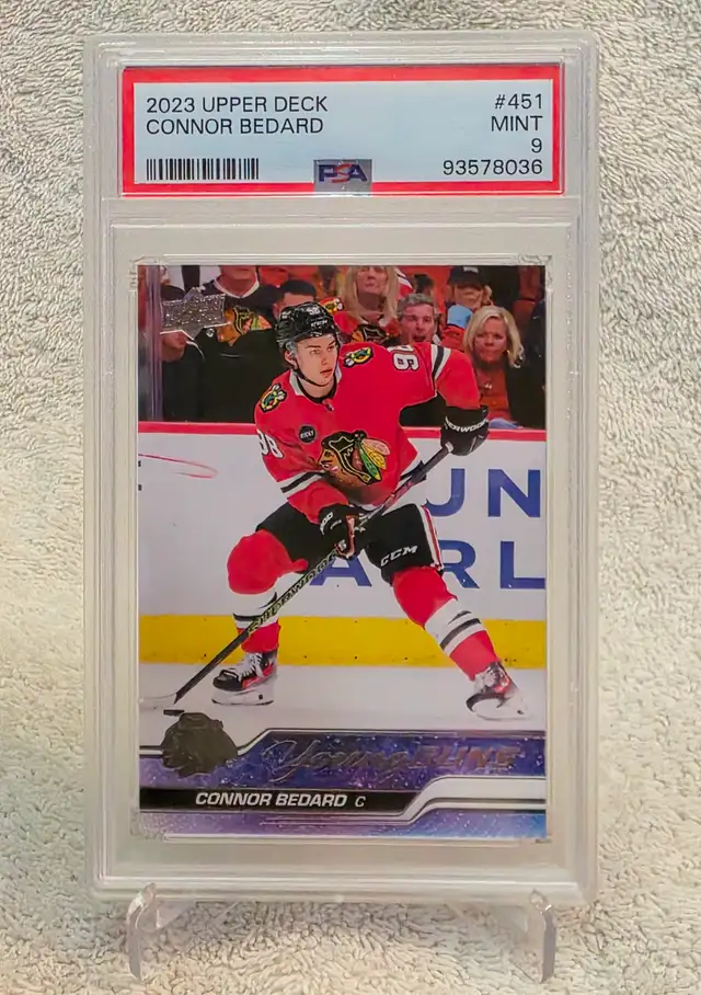 Connor bedard young guns psa 9