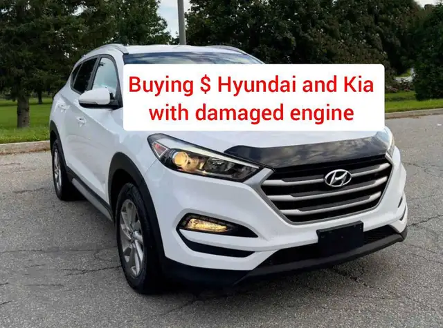 Buying $ Hyundai and Kia ( has damaged engine )