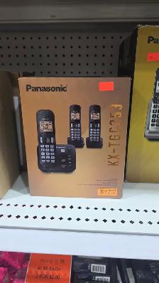 PANASONIC KX-TGC273 CORDLESS PHONE (3 HANDSETS)