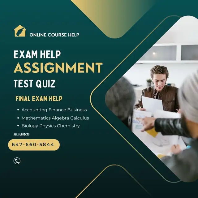 Online Course Help Assignment Help All Subjects 100% Pass