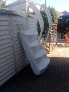 for above swimming pool ladder very good condition