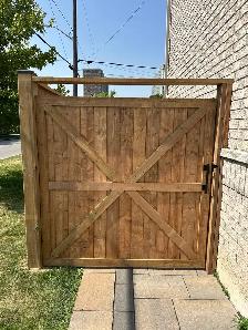 Custom wooden gates