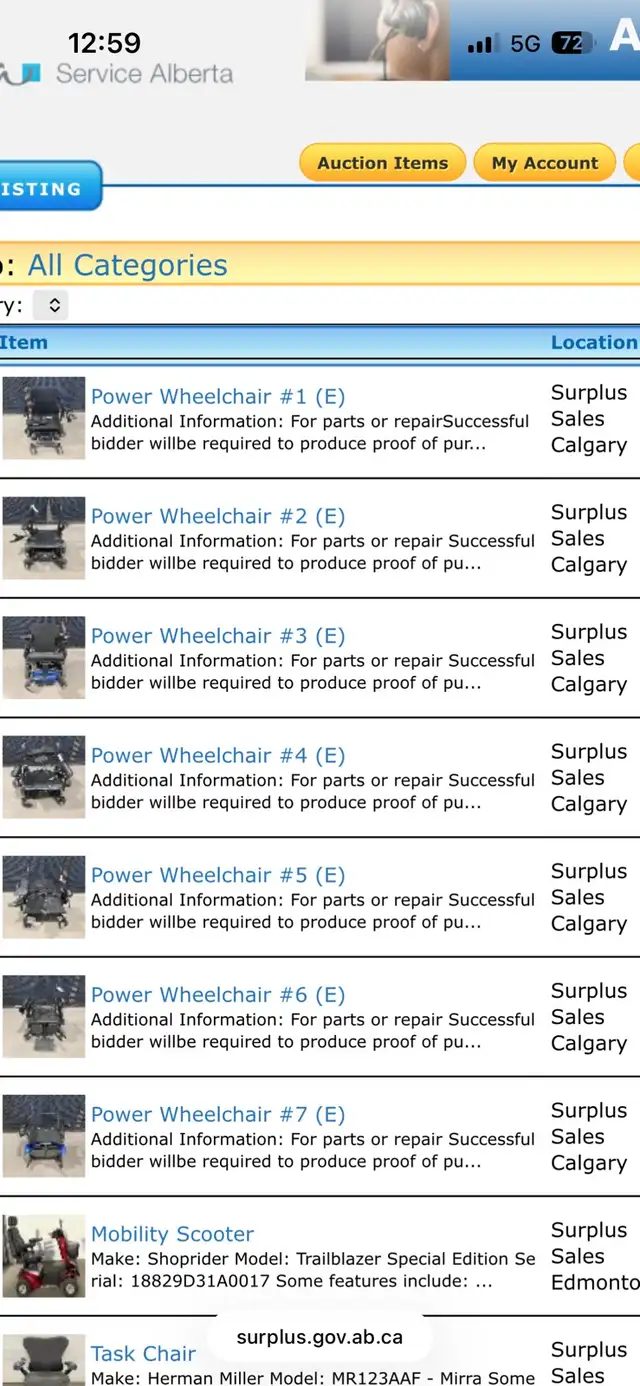 7 power wheel Chairs for repair or parts