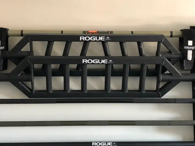 Rogue Fitness multi grip barbells