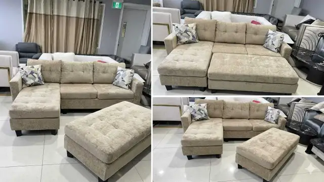 3 Seater  (BRAND NEW )Sectional  Sofa Bed With Ottoman