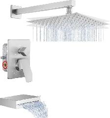 Brand New 10" Rainfall Shower Bathtub Kit For Sale