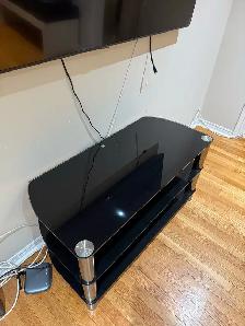 Sleek 3-Tier Glass TV Stand - Photo 4