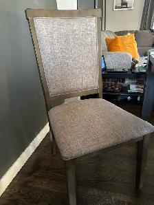 solid wood table with 6 chairs and extension leaf - Photo 5