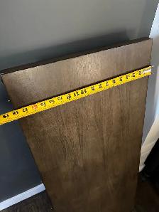 solid wood table with 6 chairs and extension leaf - Photo 9