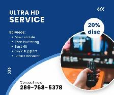 SUPER FAST 4K TV SERVICES!