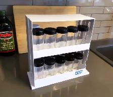 Seasoning Bottle Storage Rack with Bottles - Photo 2