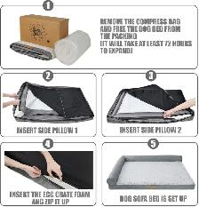 Patas Lague Orthopedic Jumbo Dog Bed - Photo 4