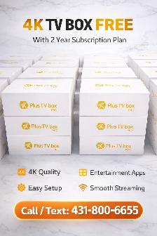 4K Android TV Box – FREE Device with 2-Year Plan