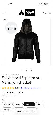 Thermal/Puffy Hiking Set Men’s Medium - Photo 9