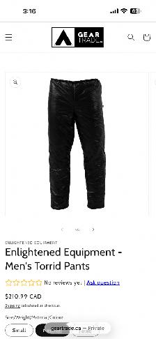 Thermal/Puffy Hiking Set Men’s Medium - Photo 10