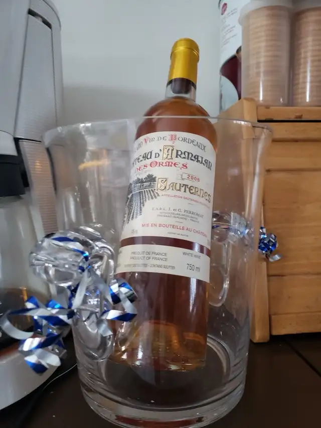 SEAU À GLACE POUR VIN OU MOUSSEUX FLAMBANT NEUF!