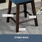 Brand New Set of 2 swivel Barstools Wooden legs $329 - Photo 6