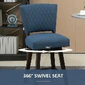 Brand New Set of 2 swivel Barstools Wooden legs $329 - Photo 8