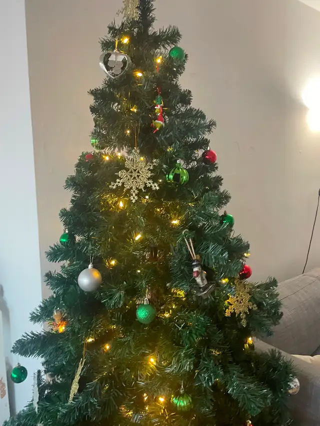 6ft Christmas Tree w/ Lights   Ornaments – $50 MUST GO - Photo 2