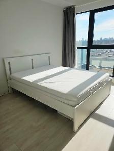 IKEA Queen Bed Set (Mattress   Frame   Slats) — OKz.ca Post$350 - Photo 2