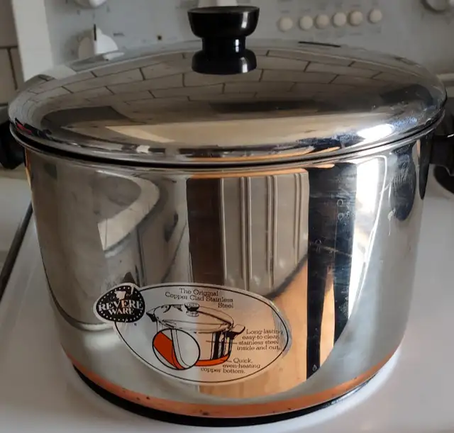 Vintage Revere Ware 8 qt. Copper Bottom Stock Pot. - Photo 2