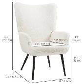 Brand New Upholstered Sherpa Fluffy Armchair  $189