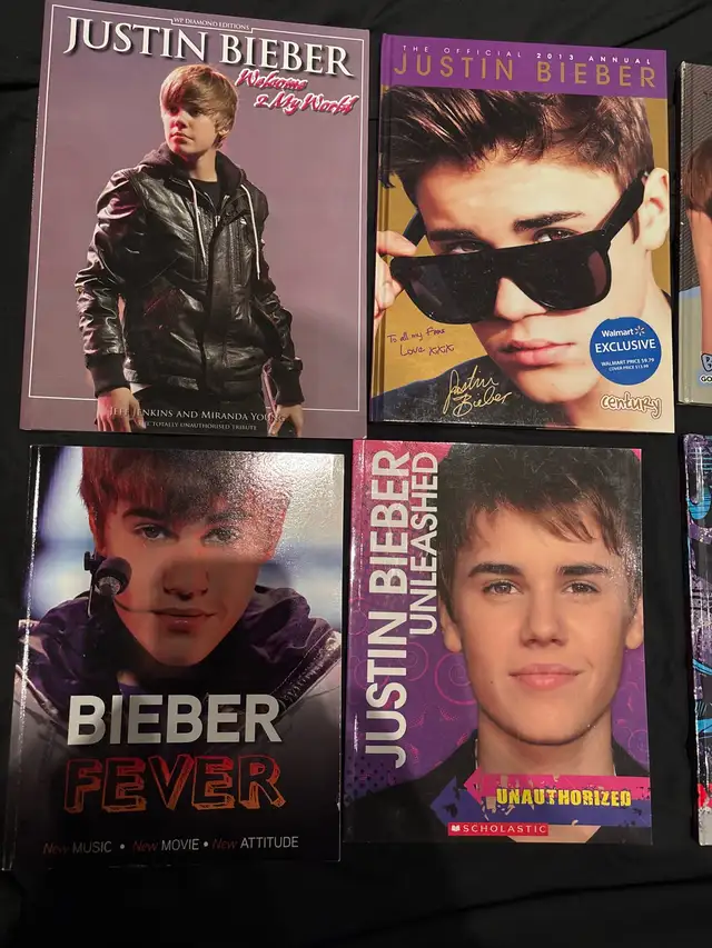 Justin Bieber book collection