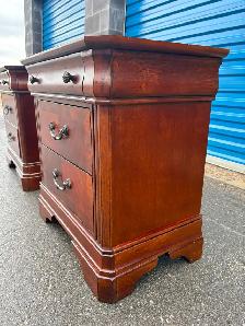 Large Three Drawer Matching Side Tables - Photo 3