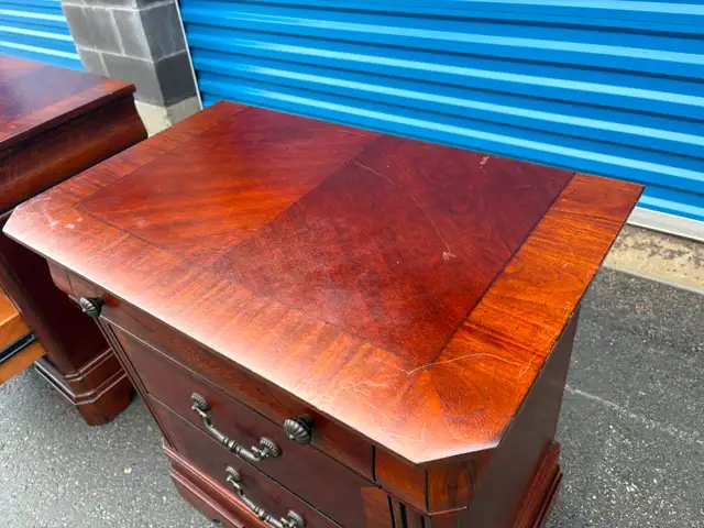 Large Three Drawer Matching Side Tables - Photo 5