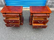 Large Three Drawer Matching Side Tables - Photo 6