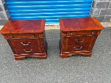 Large Three Drawer Matching Side Tables - Photo 10
