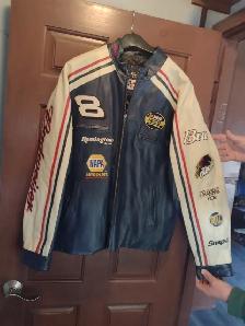 Budweiser leather jacket size medium Dale Earnhardt Jr