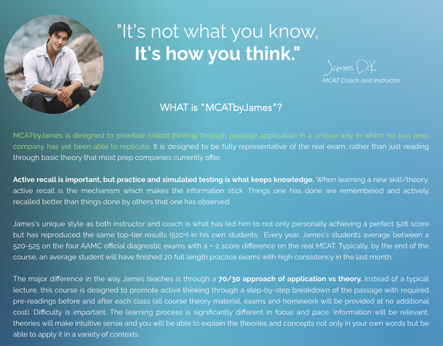 #1 Reviewed MCAT Prep Course - MCATbyJAMES