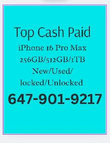 CASH paid for NEW iPhone 16 pro max 256gigabytes