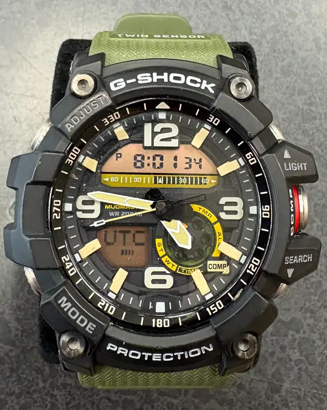 Casio G-Shock Mudmaster Watch with Twin Sensors