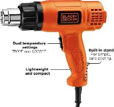 (New)BLACK DECKER Heat Gun, Dual Temperature (HG1300)