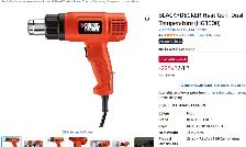 (New)BLACK DECKER Heat Gun, Dual Temperature (HG1300) - Photo 2