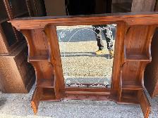 Free delivery used Wooden Hallway Mirror - Photo 6