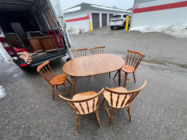 Free delivery Wooden Dining Table with 6 Chairs