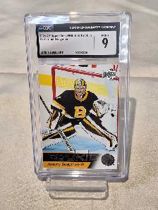 Jeremy Swayman Upper Deck Rookie 2021-22 CGC Graded 9
