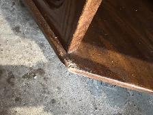 Free delivery used Octagonal  Coffee Table with Cane and Glass - Photo 4