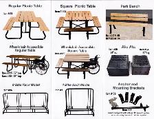 Picnic tables