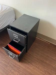 Free delivery used Black 2-Drawer Filing Cabinet - Photo 9