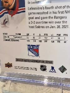 Alexis Lafreniere Upper Deck Collection 2020-21 CGC Graded 9 - Photo 2